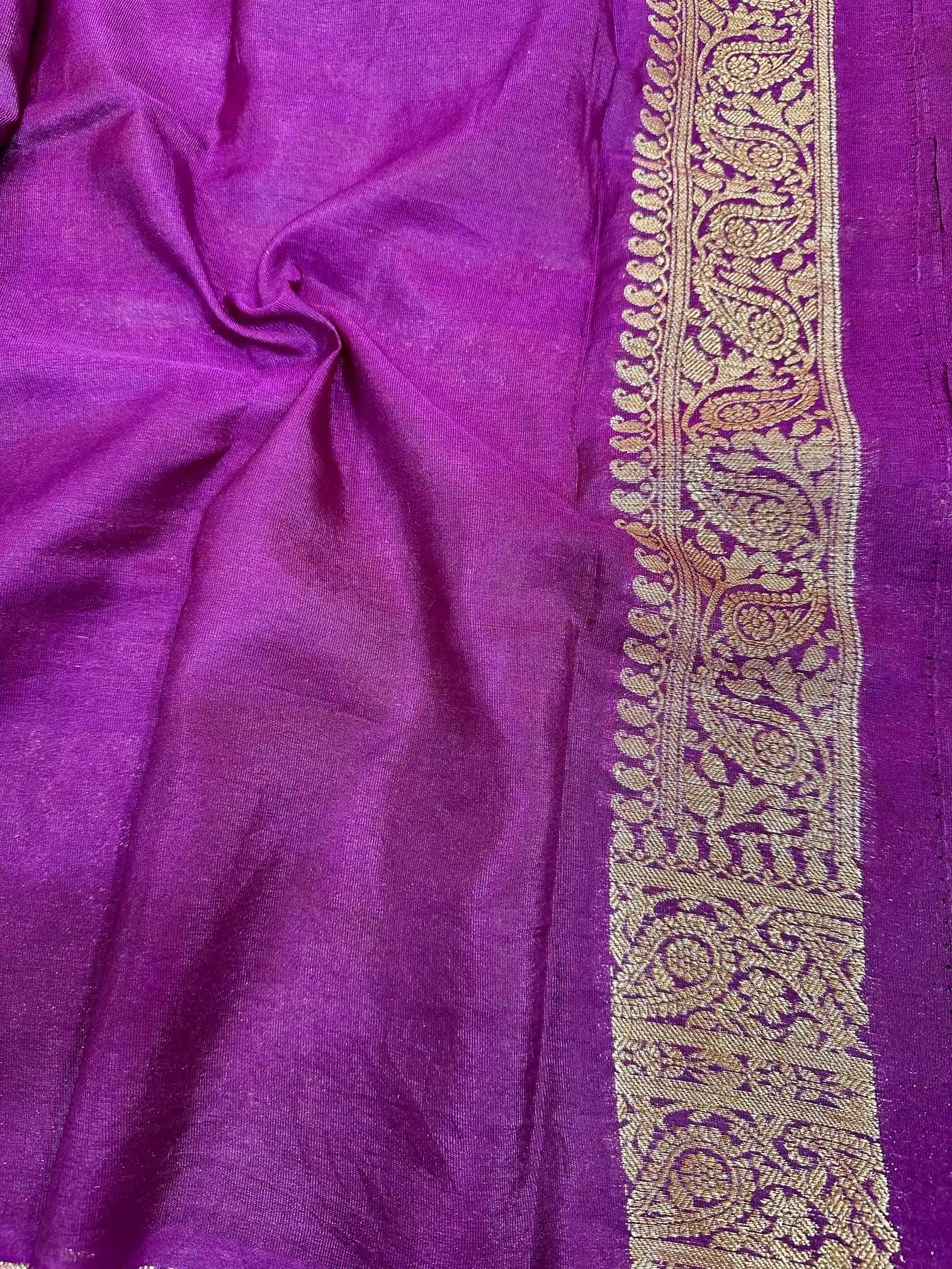 Aarti Ravi mam inspired Warm Silk Stripe Pattern Banarasi Saree - Image 5