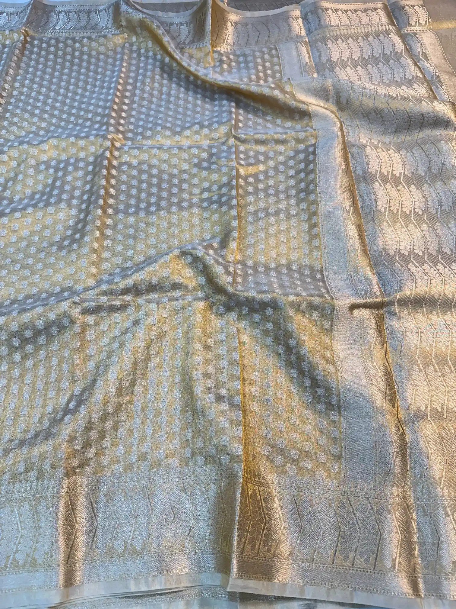Copper Tissue Silk Traditional Banarasi Saree