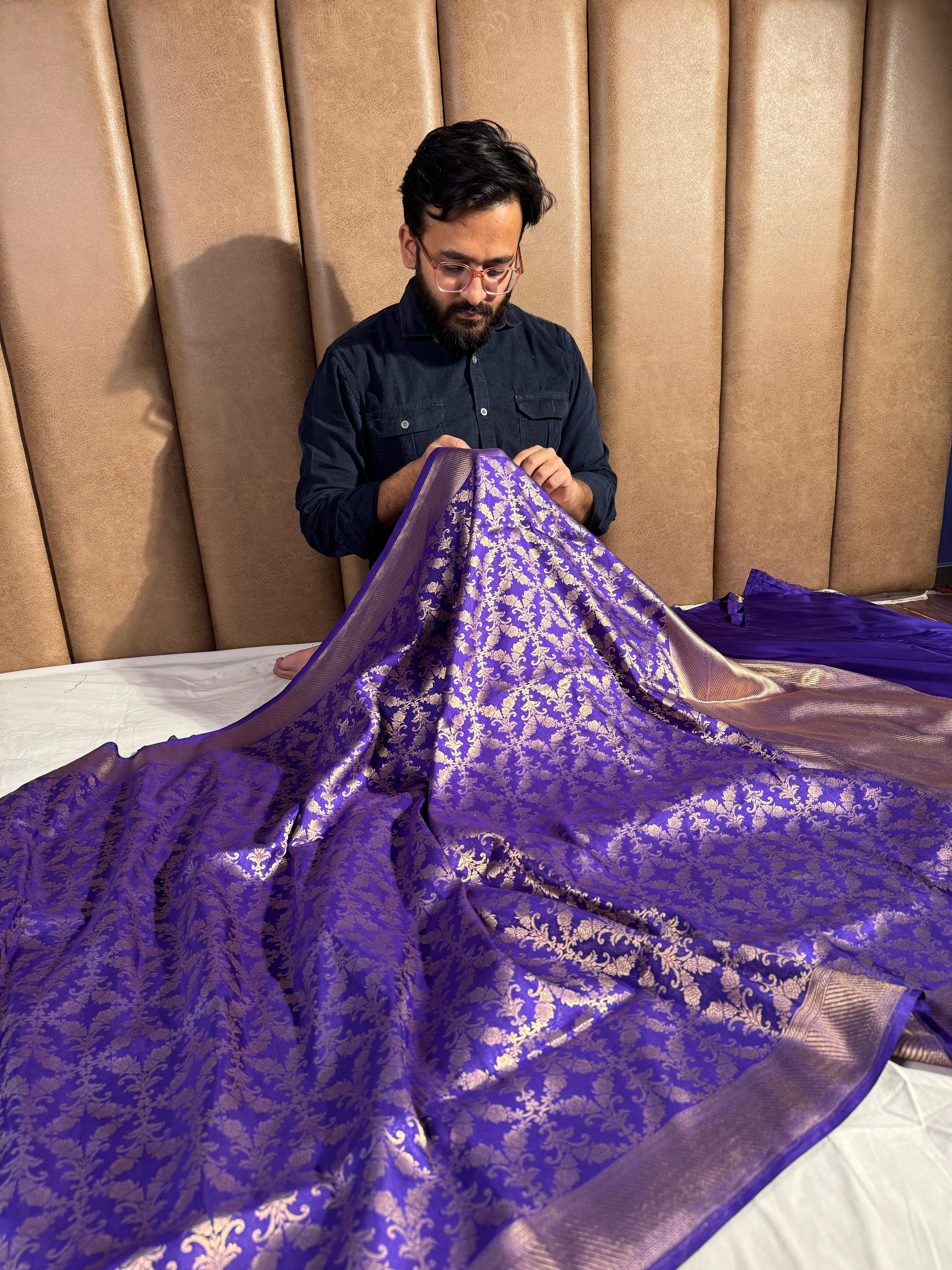 Exclusive Pure Katan Banarasi Silk Saree - Image 3