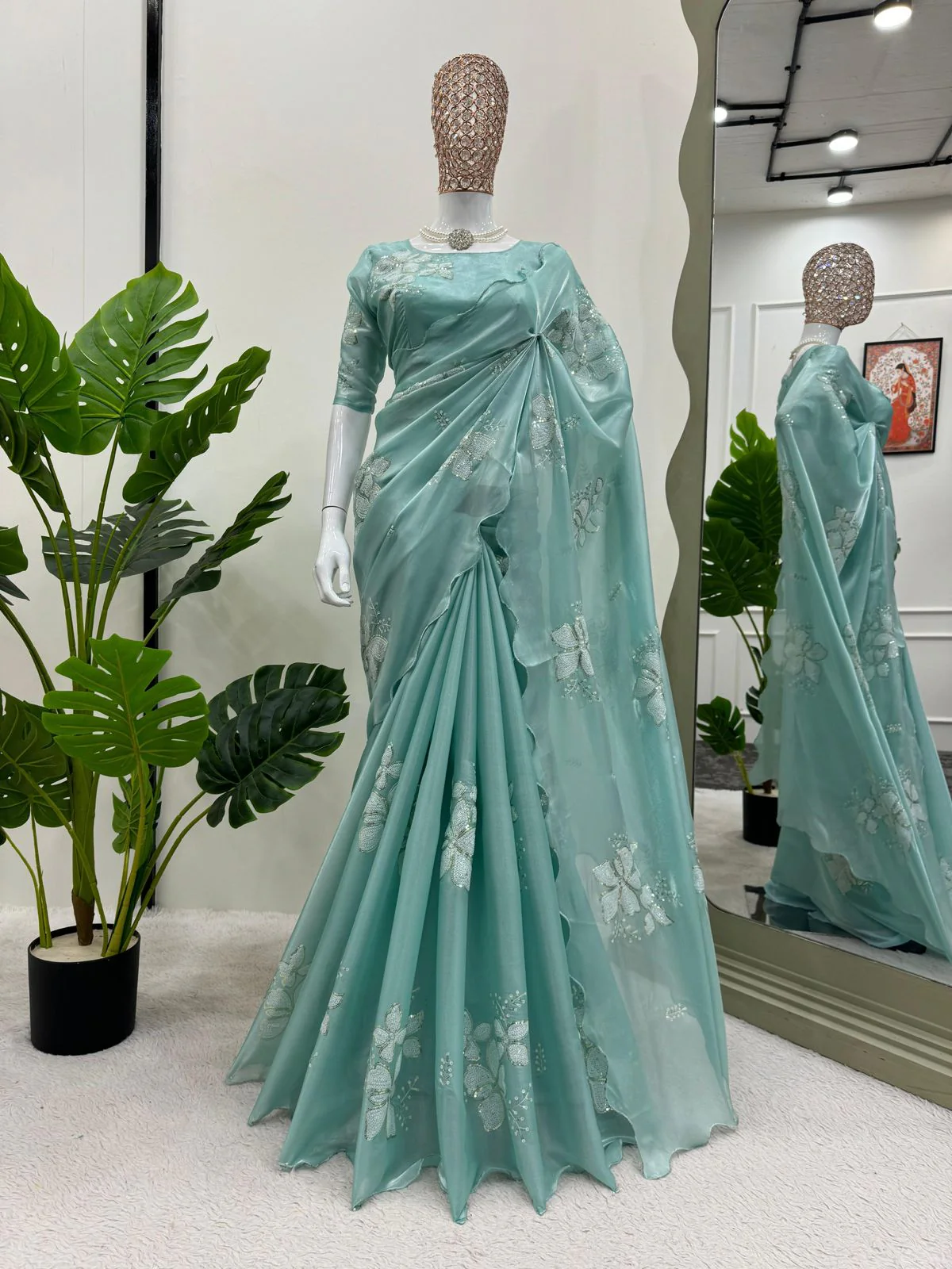 Manish Malhotra Inspired Designer Saree - Image 3