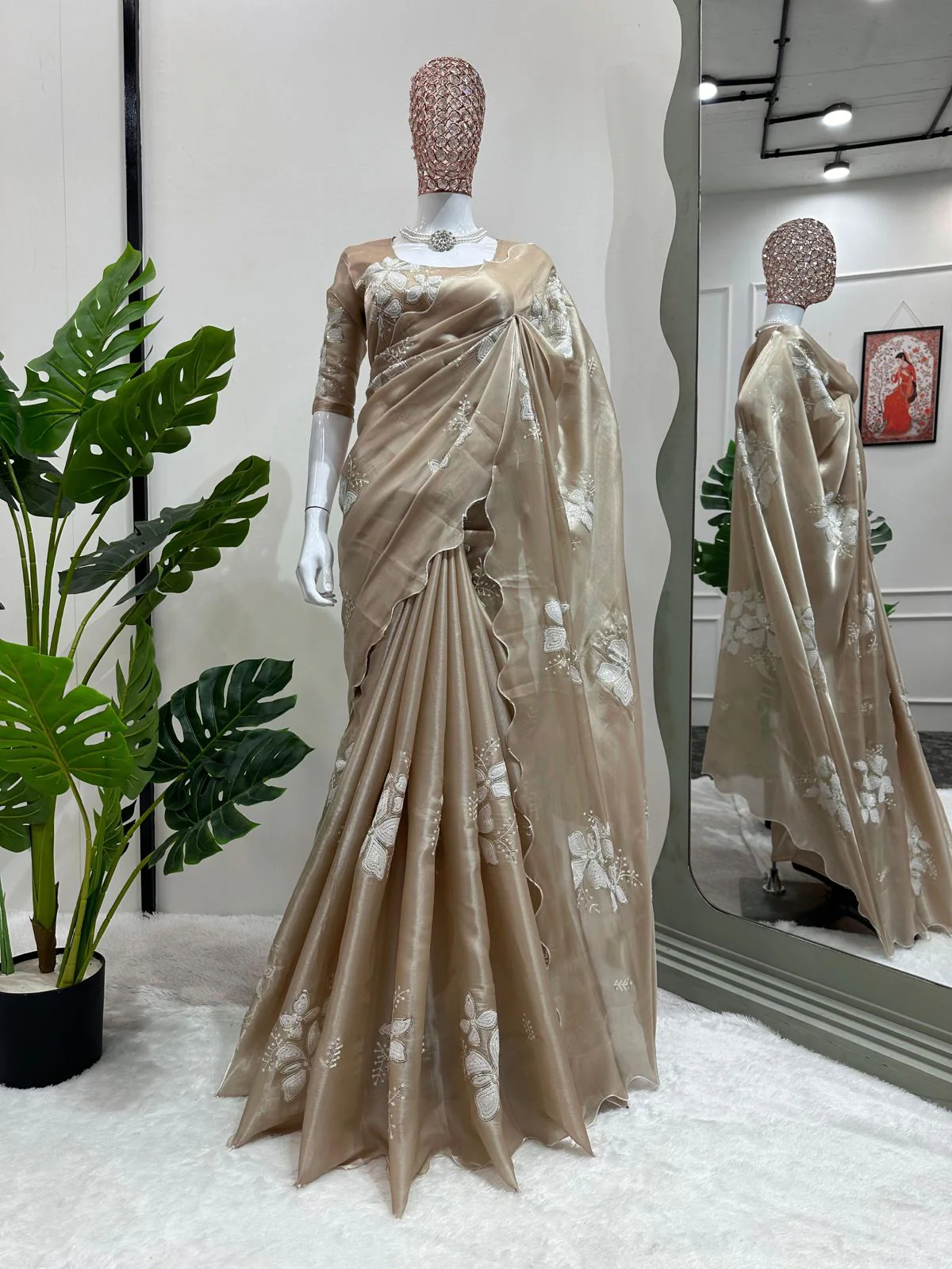 Manish Malhotra Inspired Designer Saree - Image 4