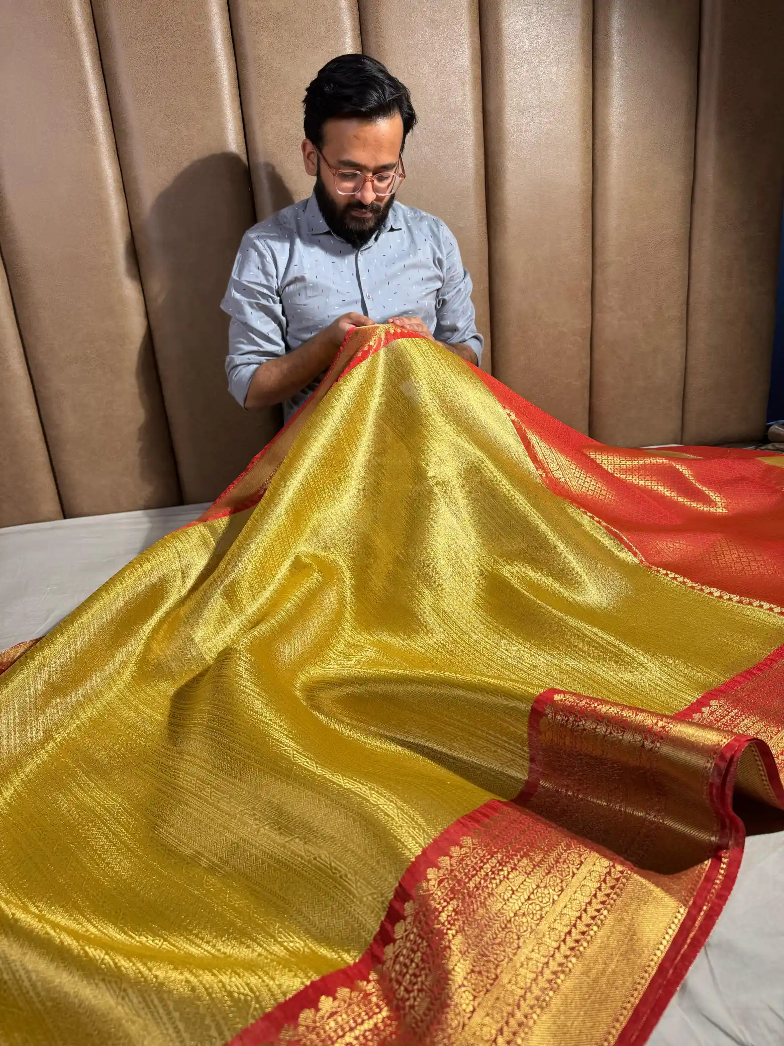 Nita Ambani mam inspired kanchipuram tissue silk saree - Image 3