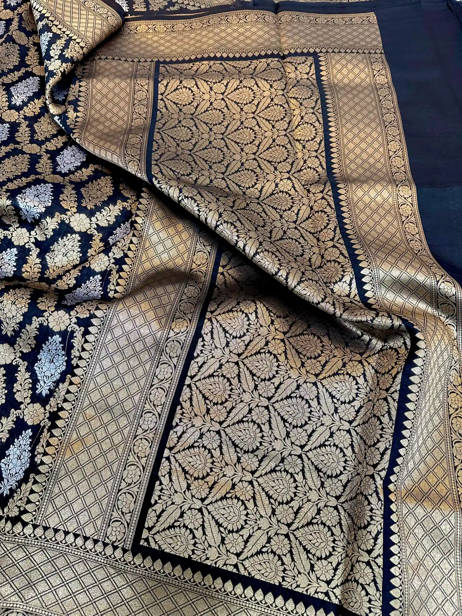 Nita Ma’am Inspired Premium Katan Silk Saree - Image 4