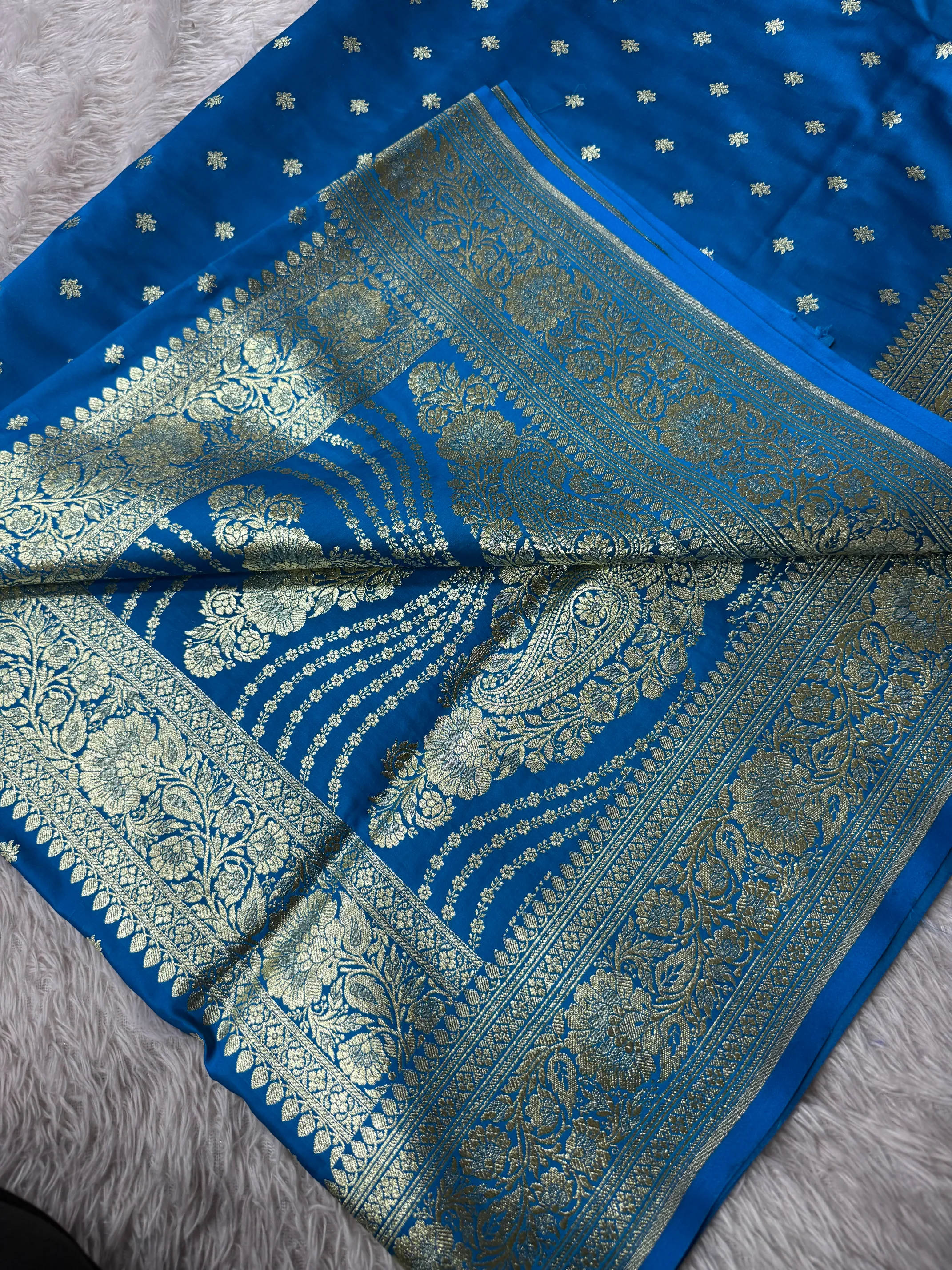 Premium Satin Silk Bridal Banarasi Saree