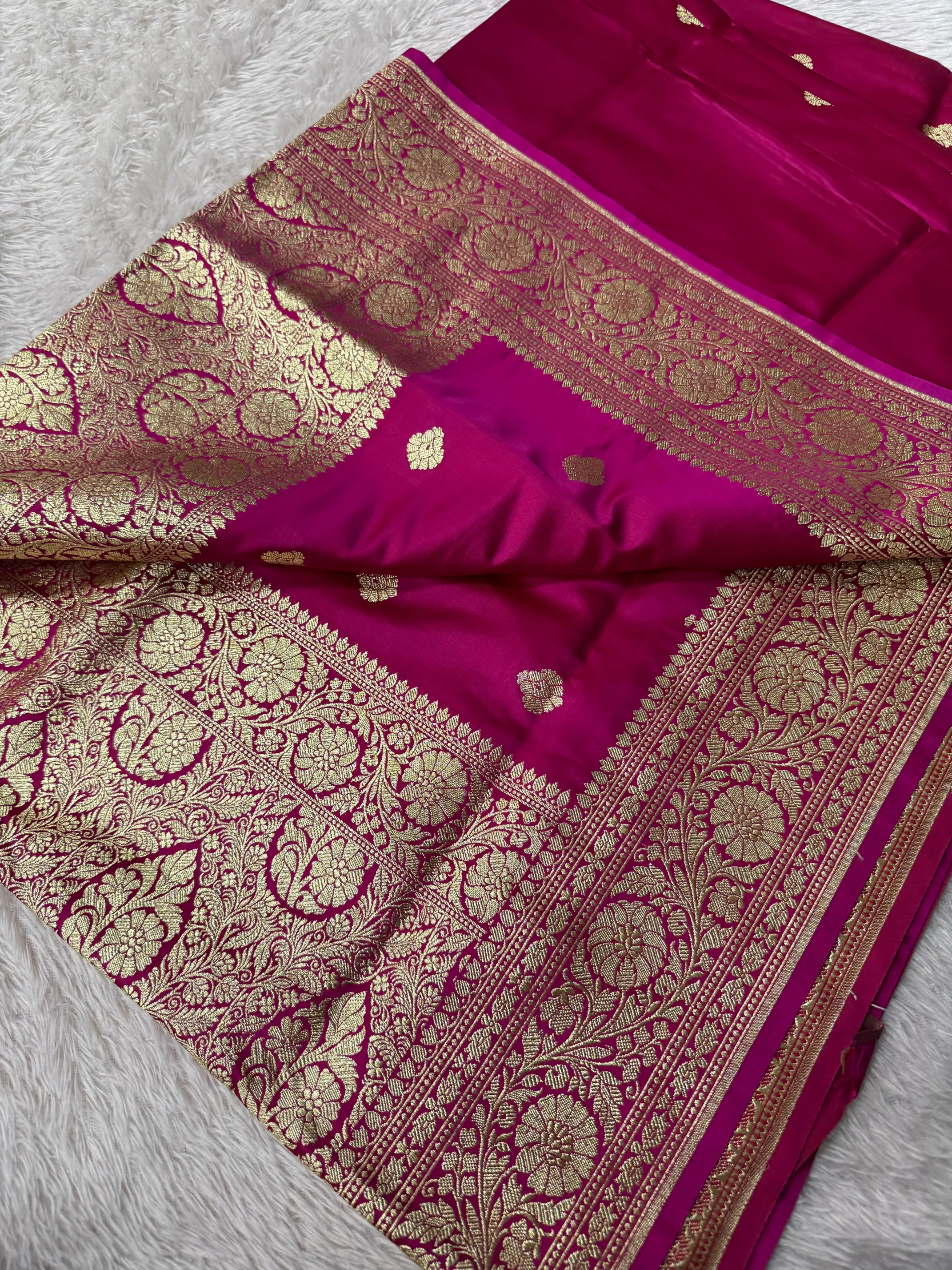 Premium Satin Silk Bridal Banarasi Saree