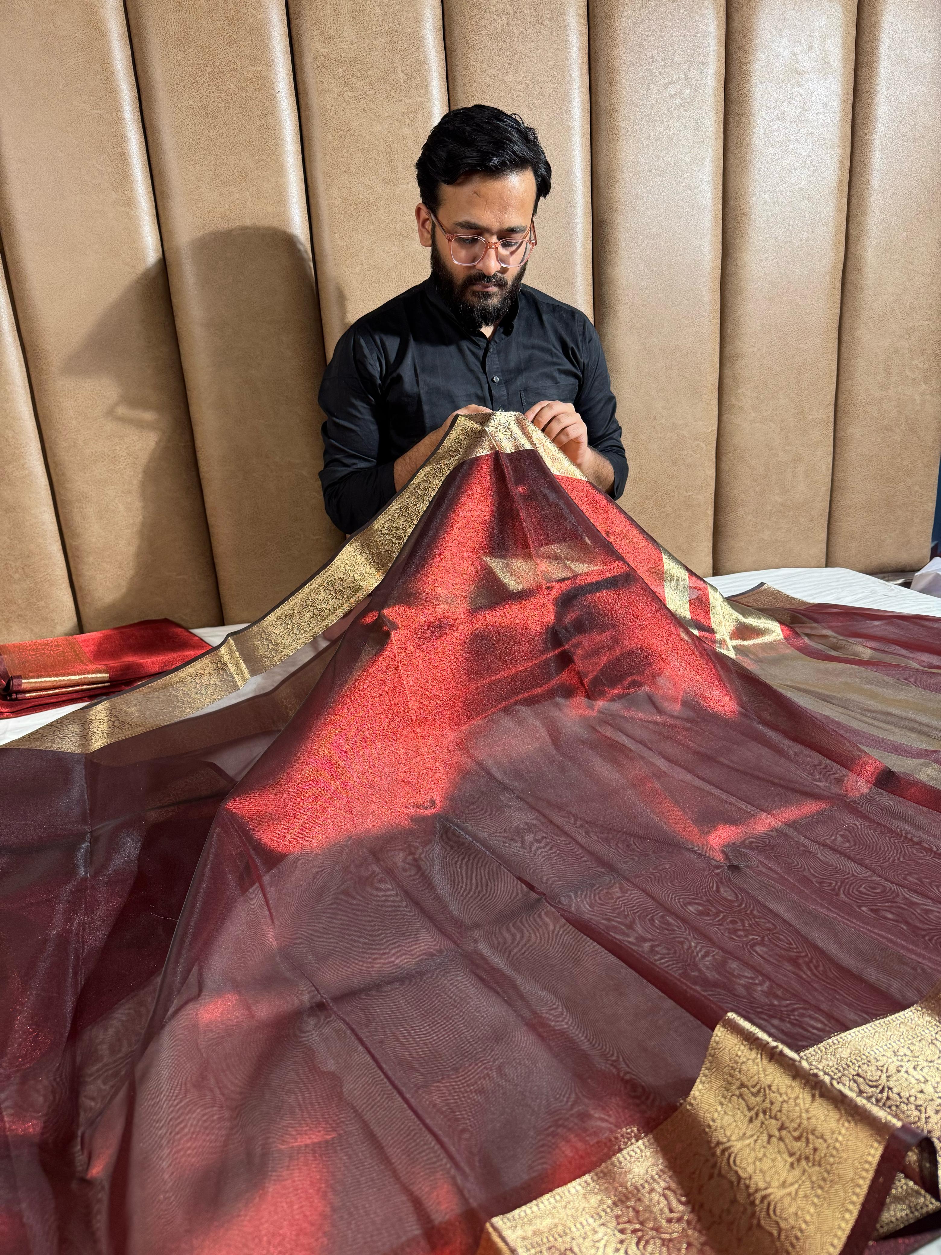 Premium Tissue Silk Saree - Image 3