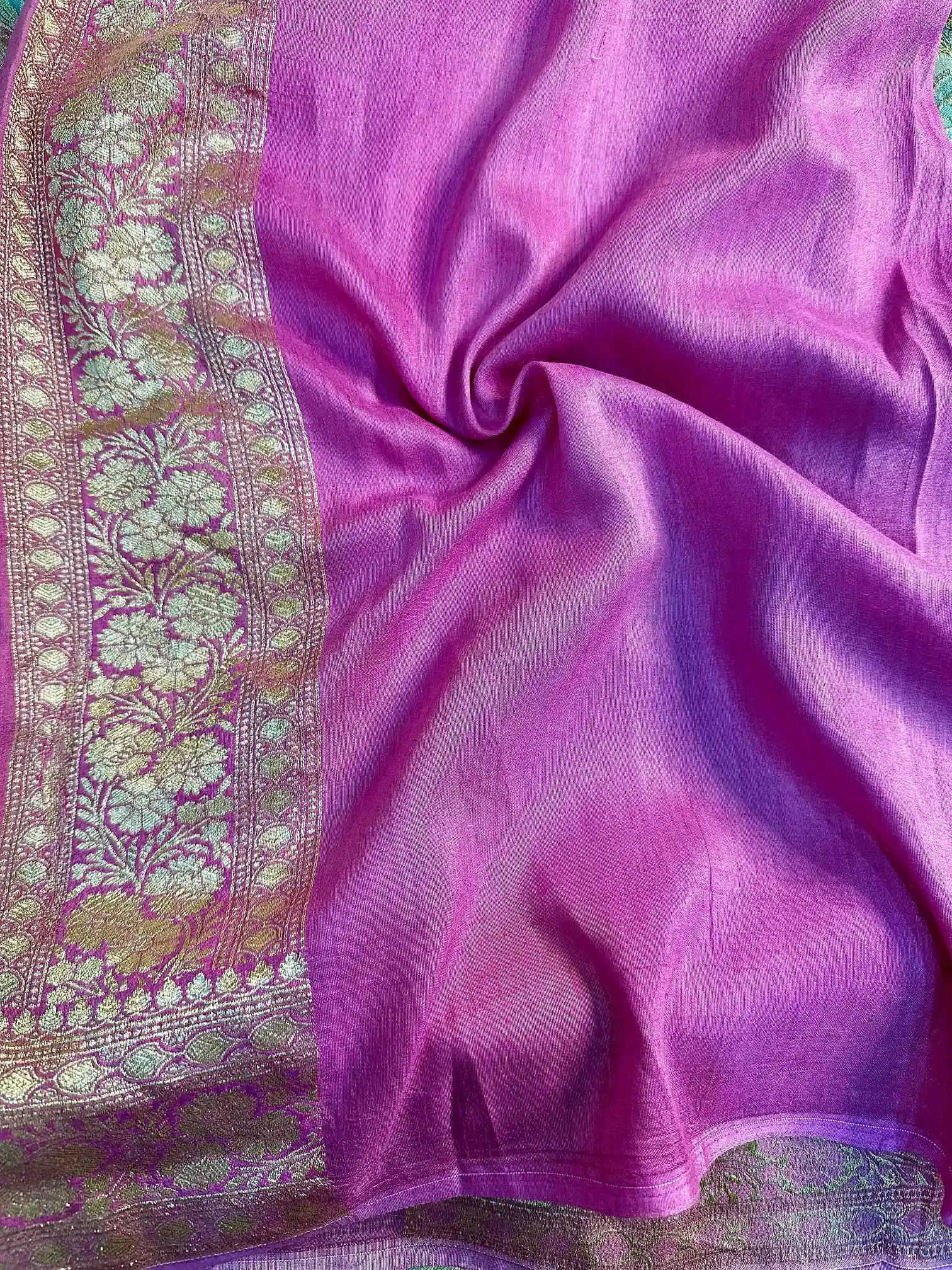 Rangkat Leheriya Design Munga Silk Saree - Image 6
