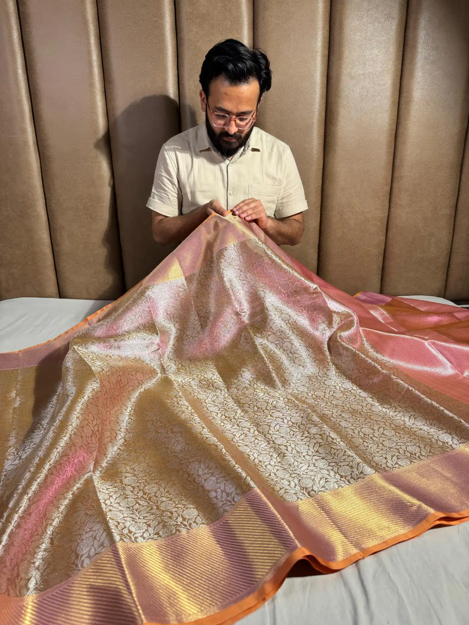 Sai Pallavi Ma'am inspired premium kanjivaram tissue silk saree - Image 2