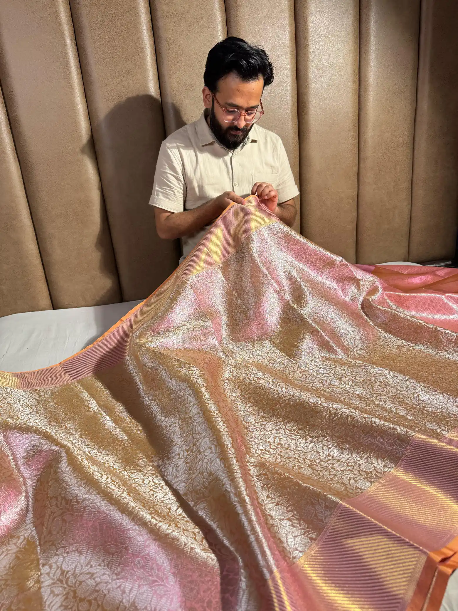 Sai Pallavi Ma'am inspired premium kanjivaram tissue silk saree - Image 4
